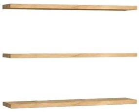 Ραφιέρα τοίχου Edna Pakoworld μελαμίνη 60x14.5x1.8εκ 120-000447-120-000447-Καφέ 120-000447