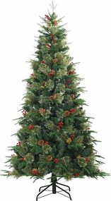 vidaXL Τεχνητό Χριστουγεννιάτικο Δέντρο με Άξονα Πράσινο 240 cm