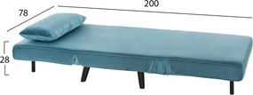 ΠΟΛΥΘΡΟΝΑ ΚΡΕΒΑΤΙ BRAXTON HM8425.25 ΒΕΛΟΥΔΟ ΣΕ ΧΡΩΜΑ ΜΕΝΤΑ 78x88x78Υεκ.
