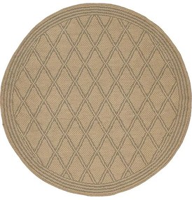 Χαλί Sahara 124A Beige Round New Plan 120X120cm Round