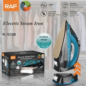 RAF Ασύρματο Ηλεκτρικό Σίδερο Ατμού 2400W R.1210B - Cordless Electric Steam Iron