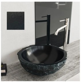 Sanitec Pine 287 Νιπτήρας Πέτρινος Επικαθήμενος 47x38x12,5cm Anthracit