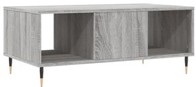 vidaXL Τραπεζάκι Σαλονιού Γκρι Sonoma 90x50x36,5εκ. Επεξεργασμένο Ξύλο
