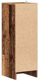 ντουλάπι παπουτσιών Παλιό ξύλο 32x35x92 cm Κατασκευασμένο ξύλο - Καφέ