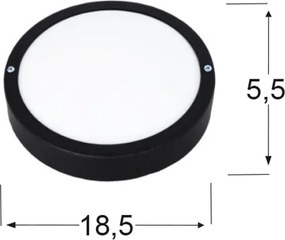 Απλίκα Εξωτερικού Χώρου Heronia 13-0153 Black