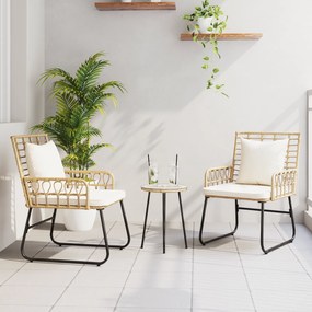 vidaXL Σέτ φαγητού για κήπο 3 pcs Μαύρο, Ανθρακί 35 x 35 x 45 εκ