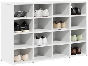 vidaXL Ντουλάπα Παπουτσιών Λευκό 52.5 x 30 x 50 εκ. Επεξεργασμένο ξύλο