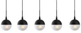 Κρεμαστό Φωτιστικό Οροφής 100-01132-12BR Luma-100-01132-12BR-BLACK-Μαύρο 100-01132-12BR-BLACK