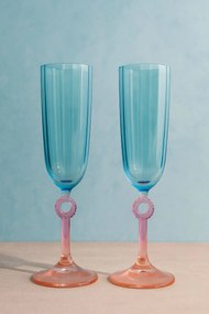 Champagne Glass Set (2 Pieces) RAKLE296 Blue