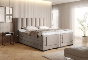 Επενδυμένο κρεβάτι Villard με στρώμα και ανώστρωμα-Mpez-140 x 200