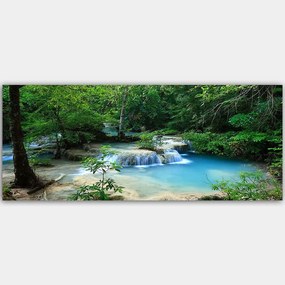 Πίνακας Καμβάς 451ERN1704 120x50cm Multi Wallity Οριζόντιοι Ξύλο, Καμβάς