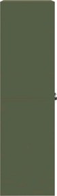 vidaXL Ντουλάπι αποθήκευσης Ελιά Πράσινη 60 x 40 x 140 cm Ατσάλι