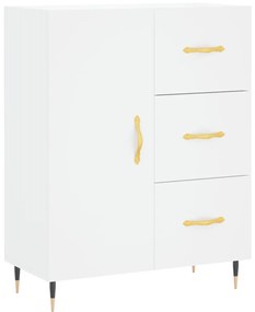 vidaXL Ντουλάπι Λευκό 69,5x34x180 εκ. από Επεξεργασμένο Ξύλο