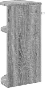 vidaXL End Table Γκρίζο Σονομα 29,6 x 29,6 x 60 εκ Επεξεργασμένο ξύλο