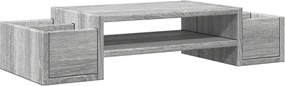 vidaXL Βάση Οθόνης με Αποθ. Γκρι Sonoma 70x27x15 εκ. Επεξεργ. Ξύλο