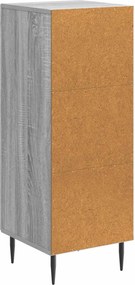 vidaXL Πλαϊνό γραφείο Γκρι Sonoma 33 x 34,5 x 89,5 εκ