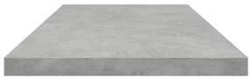 vidaXL Ράφια Βιβλιοθήκης 4 τεμ. Γκρι Σκυροδ. 80x20x1,5 εκ. Επεξ. Ξύλο