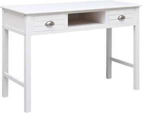 vidaXL Γραφείο Λευκό 110 x 45 x 76 εκ. Ξύλινο