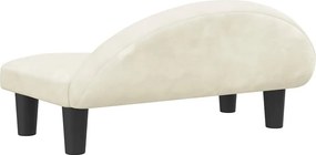 vidaXL Κρεβάτι Σκύλου Κρεμ 70x52x30 εκ. Βελούδινο