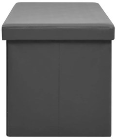 vidaXL Πάγκος Αποθήκευσης Πτυσσόμενος Γκρι από PVC