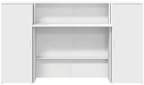 vidaXL Γραφείο υποδοχής  Λευκό 180x50x103,5 cm Κατασκευασμένο ξύλο