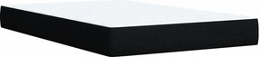 vidaXL Κρεβάτι Boxspring με Στρώμα Μαύρο 120x200 εκ. Υφασμάτινο