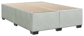 ΚΡΕΒΑΤΙ BOXSPRING ΜΕ ΣΤΡΩΜΑ ΑΝΟΙΧΤΟ ΓΚΡΙ 140X190 ΕΚ. ΒΕΛΟΥΔΙΝΟ 3288612