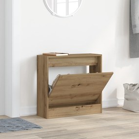 vidaXL Ντουλάπα Παπουτσιών Καρυδιά 60x21x57 εκ Επεξεργασμένο Ξύλο