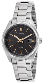 Γυναικεία Ρολόγια Casio DATE - BLACK, GOLD INDEXES (Ø 30 mm)
