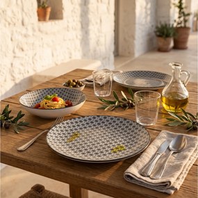 ΠΙΆΤΑ - ΣΕΤ ΔΕΊΠΝΟΥ/ΚΑΦΈ SET 18P BOHEMIA FLEUR 154723B