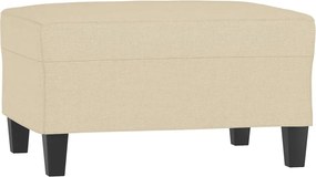 vidaXL Σετ Σαλονιού 4 Τεμαχίων Κρεμ Υφασμάτινο με Μαξιλάρια