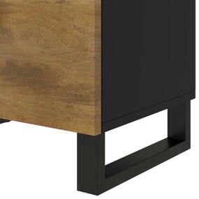 vidaXL Κομοδίνο 50x33x60 εκ. Μασίφ Ξύλο Μάνγκο &amp; Επεξεργασμένο Ξύλο