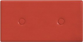 vidaXL Κεφαλάρι Τοίχου 12 pcs Κόκκινο 30 x 15 cm Τεχνητό Δέρμα