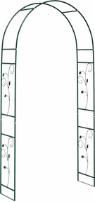 vidaXL Κήπος Αψίδα Floral Πράσινο 115 x 37 x 231 εκ.