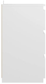 vidaXL Κομοδίνα 2 τεμ. Λευκά 40 x 35 x 62,5 εκ. από Μοριοσανίδα
