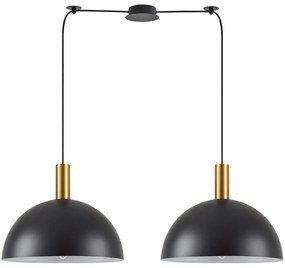 Φωτιστικό Οροφής Δίφωτο Homelighting 77-8591 Gold/Black