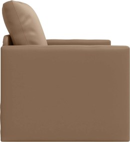vidaXL Κρεβάτι καναπές 60cm Καπουτσίνο Δερματίνη