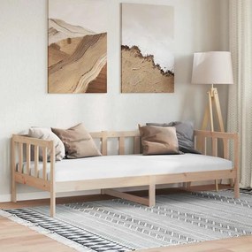 vidaXL Καναπές Κρεβάτι από Μασίφ Ξύλο Πεύκου 90 x 200 εκ.