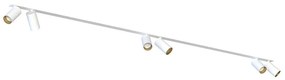Φωτιστικό Οροφής - Σποτ Mono Surface 7687 6xGU10 10W White-Gold Nowodvorski Metal, Plastic