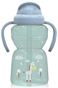 LORELLI SPORT SIPPER ΠΛΑΣΤΙΚΟ ΚΥΠΕΛΛΟ ΜΕ ΚΑΛΑΜΑΚΙ ΚΑΙ ΧΕΡΟΥΛΙΑ ANIMALS 325ML GREEN 10200770004