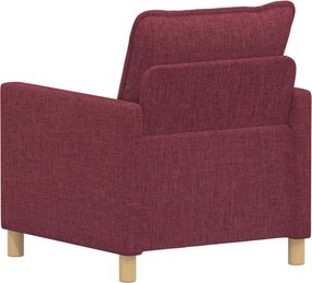 vidaXL Καναπές Κόκκινο 76 x 81 x 87,5 εκ Ύφασμα