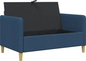 vidaXL Καναπές με Αποθήκευση Μπλε 122 x 78 x 87 εκ Πολυεστέρας