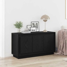 vidaXL Σαλονάκι Μαύρο Δρυς 102x35x55 εκ Επεξεργασμένο Ξύλο