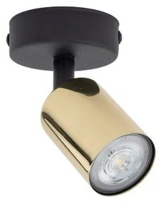 Πλαφονιέρα Φωτιστικό Οροφής GU10 10W IP20 Top TK Lighting-6088-Μαύρο-Χρυσό 6088
