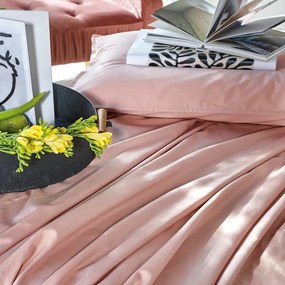 Σεντόνι Opulence 1907 Salmon Pink Kentia King Size 100% Βαμβακοσατέν