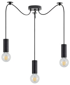 SE21-BL-4-BL3 ADEPT TUBE Black Pendant+