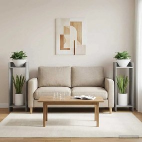 vidaXL Βάση φυτών 2 τεμ. Γκρι Sonoma 30 x 30 x 80 cm