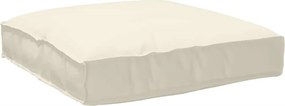 vidaXL Μαξιλάρι Ύφασμα Όξφορντ Κρεμ 80 x 80 x 12 cm