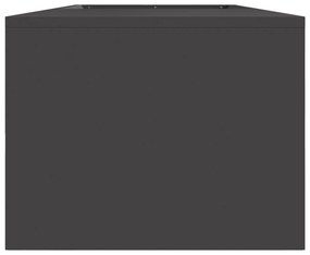 vidaXL Μαντεμένια Φωτιά με Αποθήκη Ξύλων Μαύρη 160x45x35 εκ. Ατσάλι