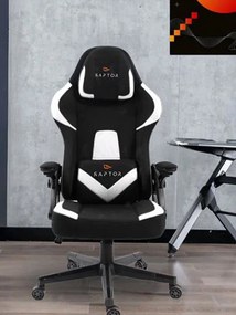 Καρέκλα Gaming Raptor Fury-Leuko